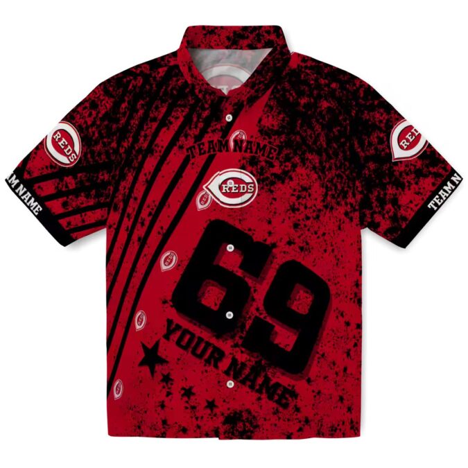 Cincinnati Reds Star Stripes Red Hawaiian Shirt - Custom MLB Fan Beachwear for Summer