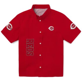 Cincinnati Reds Stuart Minion Red Hawaiian Shirt - MLB Fan Gear, Tropical Summer Shirt
