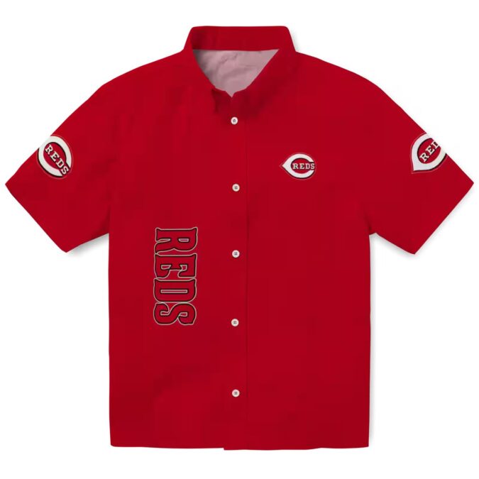 Cincinnati Reds Stuart Minion Red Hawaiian Shirt - MLB Fan Gear, Tropical Summer Shirt