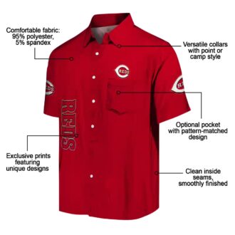 Cincinnati Reds Stuart Minion Red Hawaiian Shirt - MLB Fan Gear, Tropical Summer Shirt
