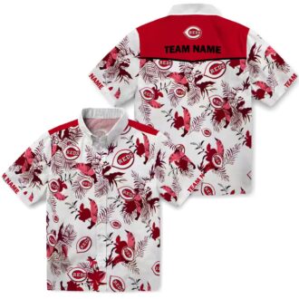 Custom Cincinnati Reds Botanical Aloha Shirt - MLB Tropical Summer Fan Clothing