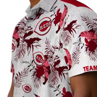 Custom Cincinnati Reds Botanical Aloha Shirt - MLB Tropical Summer Fan Clothing