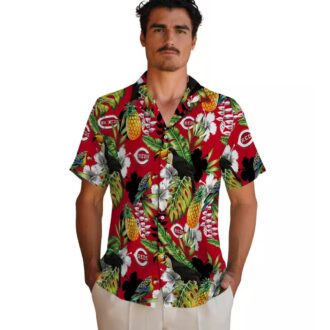 Custom Cincinnati Reds Tropical Toucan Hawaiian Shirt - Red Green MLB Fan Gear for Summer