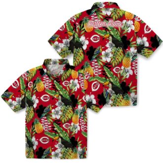Custom Cincinnati Reds Tropical Toucan Hawaiian Shirt - Red Green MLB Fan Gear for Summer