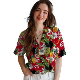 Custom Cincinnati Reds Tropical Toucan Hawaiian Shirt - Red Green MLB Fan Gear for Summer