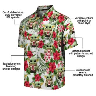 MLB Cincinnati Reds Tropical Yoda Green Hawaiian Shirt - Summer Beach Style