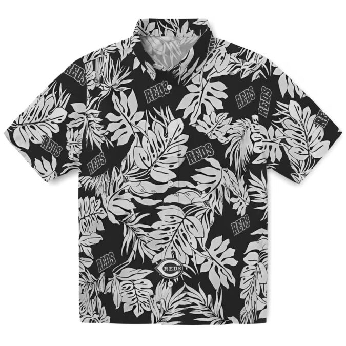 Monstera Leaf Pattern Cincinnati Reds Hawaiian Shirt - Tropical MLB Fan Clothing