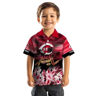 Red Cincinnati Reds Tropical Hawaiian Shirt - Personalized MLB Canoe Summer Style