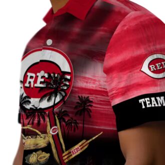 Red Cincinnati Reds Tropical Hawaiian Shirt - Personalized MLB Canoe Summer Style