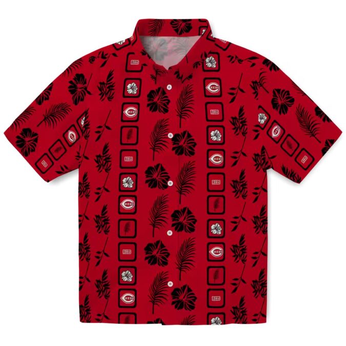 Shop Cincinnati Reds Framed Floral Red Hawaiian Shirt - MLB Fan Summer Gear