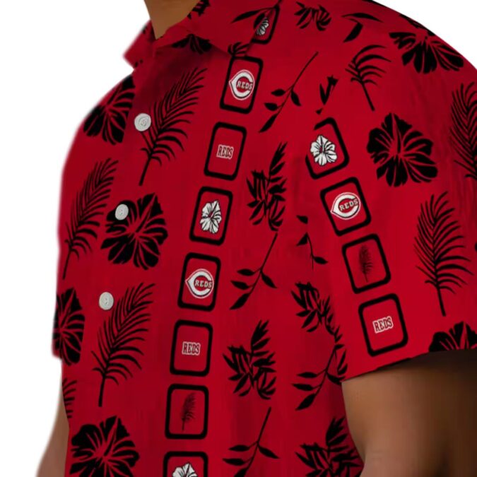 Shop Cincinnati Reds Framed Floral Red Hawaiian Shirt - MLB Fan Summer Gear