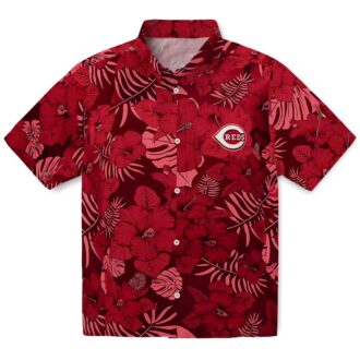 Shop Cincinnati Reds Jungle Vibes Red Hawaiian Shirt - MLB Tropical Summer Apparel