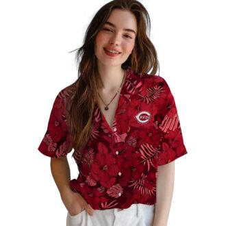 Shop Cincinnati Reds Jungle Vibes Red Hawaiian Shirt - MLB Tropical Summer Apparel