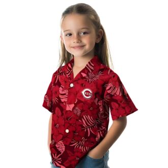 Shop Cincinnati Reds Jungle Vibes Red Hawaiian Shirt - MLB Tropical Summer Apparel