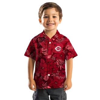 Shop Cincinnati Reds Jungle Vibes Red Hawaiian Shirt - MLB Tropical Summer Apparel