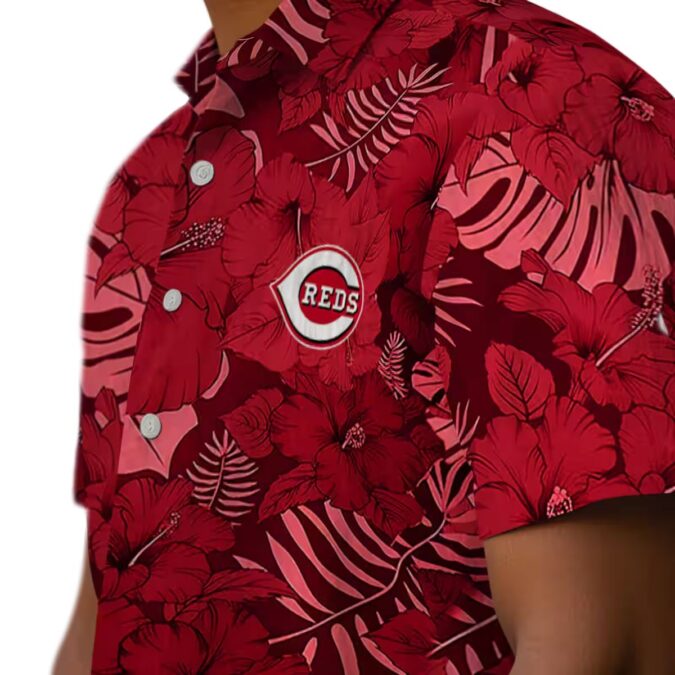 Shop Cincinnati Reds Jungle Vibes Red Hawaiian Shirt - MLB Tropical Summer Apparel