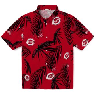 Shop Cincinnati Reds Palm Leaf Hawaiian Shirt - MLB Tropical Red Beach Fashion