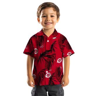 Shop Cincinnati Reds Palm Leaf Hawaiian Shirt - MLB Tropical Red Beach Fashion