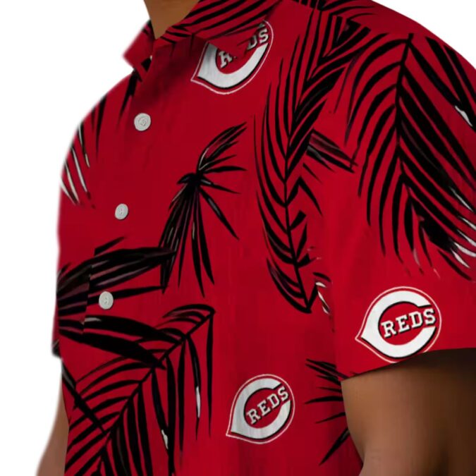 Shop Cincinnati Reds Palm Leaf Hawaiian Shirt - MLB Tropical Red Beach Fashion