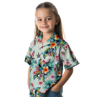 Shop Cincinnati Reds Tropical Green Hawaiian Shirt - Perfect Summer MLB Apparel