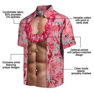 Unique Cincinnati Reds Hawaiian Shirt - Red Tropical MLB Team Gear with Chest Illusion Design