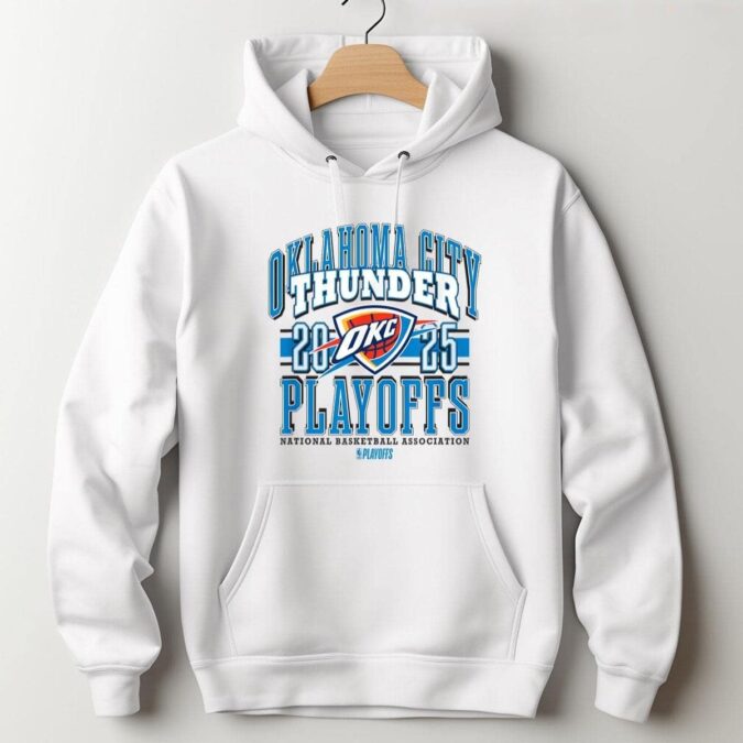 Oklahoma City Thunder 2025 Playoffs Shirt - NBA Official Fan T-Shirt for Game Day