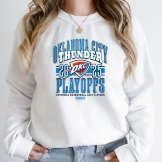 Oklahoma City Thunder 2025 Playoffs Shirt - NBA Official Fan T-Shirt for Game Day