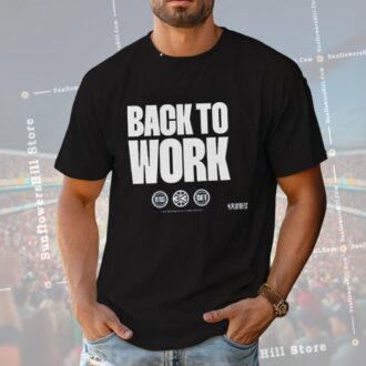 Back To Work Detroit Pistons Shirt - 2025 NBA Playoffs Fan Apparel Gift
