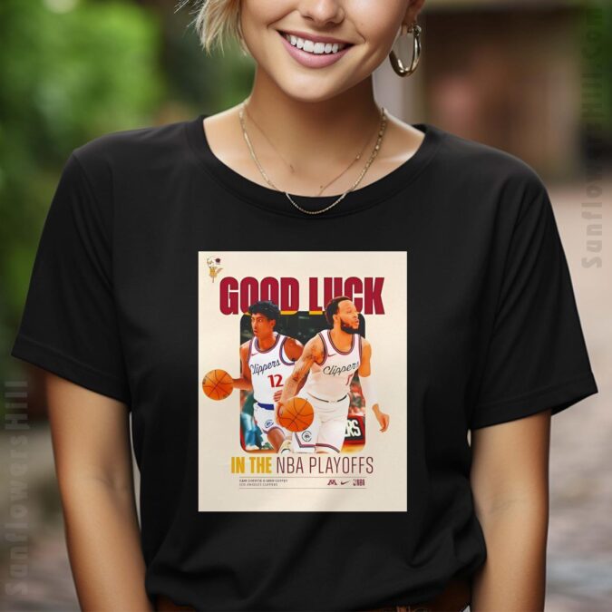 Good Luck LA Clippers T-Shirt - 2025 NBA Playoffs Fan Gear