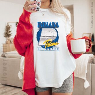 Indiana Pacers Playoffs 2025 Chrome Logo T-Shirt - Black NBA Fan Gear for Adults