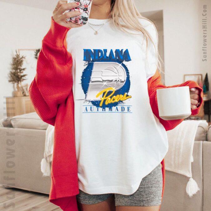 Indiana Pacers Playoffs 2025 Chrome Logo T-Shirt - Black NBA Fan Gear for Adults
