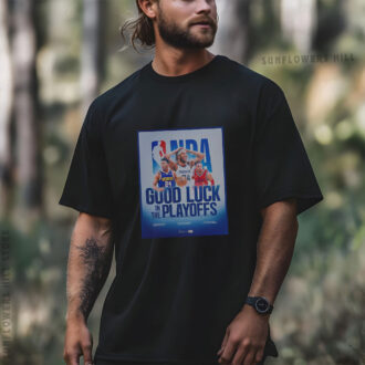 Limited Edition Good Luck NBA 2025 Playoffs Tee - Gift for Basketball Lovers