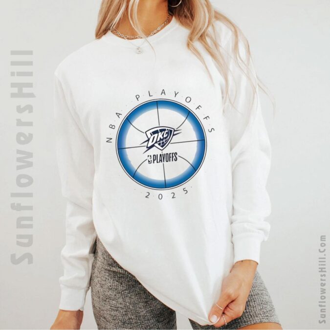 Oklahoma City Thunder Shirt NBA Playoffs 2025 - NBA Fan Apparel Trending Now