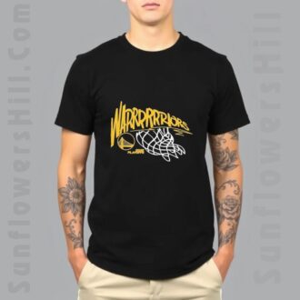 2025 NBA Playoffs Golden State Warriors Swish T-shirt - Official Team Apparel for NBA Fans