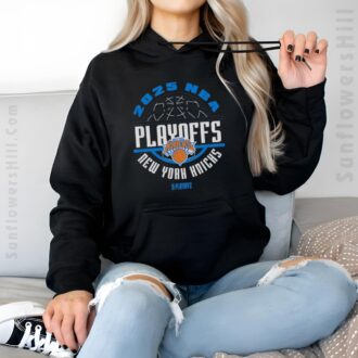 2025 NBA Playoffs New York Knicks T-Shirt - Official Fan Gear for Basketball Playoff Season