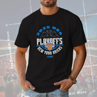 2025 NBA Playoffs New York Knicks T-Shirt - Official Fan Gear for Basketball Playoff Season