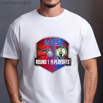 Celtics vs Magic 2025 NBA Playoffs Shirt - Round One Game Day Tee for Basketball Fans