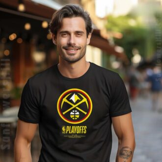 Denver Nuggets 2025 NBA Playoffs T-Shirt - Official Team Logo Tee for Fans