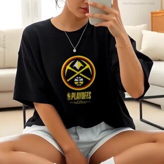 Denver Nuggets 2025 NBA Playoffs T-Shirt - Official Team Logo Tee for Fans