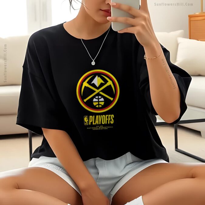 Denver Nuggets 2025 NBA Playoffs T-Shirt - Official Team Logo Tee for Fans
