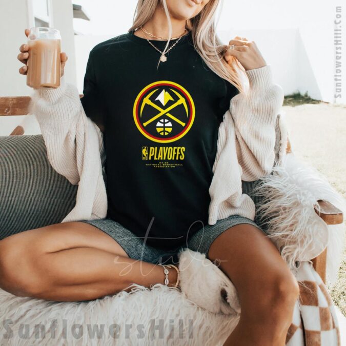 Denver Nuggets 2025 NBA Playoffs T-Shirt - Official Team Logo Tee for Fans