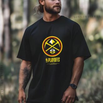 Denver Nuggets 2025 NBA Playoffs T-Shirt - Official Team Logo Tee for Fans