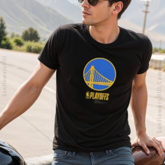 Golden State Warriors NBA Playoffs 2025 T-shirt - Official Basketball Fan Gear for Playoffs