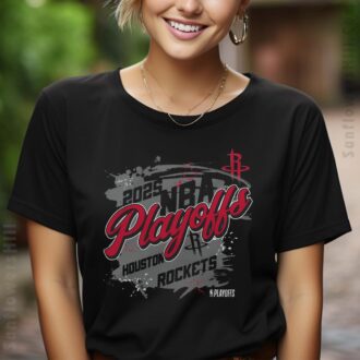 Houston Rockets 2025 NBA Playoffs T-Shirt for Men - Fearless Design for True Fans