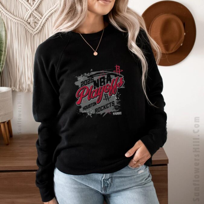 Houston Rockets 2025 NBA Playoffs T-Shirt for Men - Fearless Design for True Fans