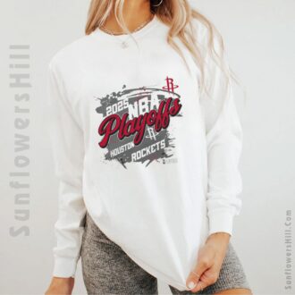 Houston Rockets 2025 NBA Playoffs T-Shirt for Men - Fearless Design for True Fans