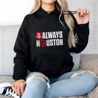 Men's Houston Rockets Playoffs 2025 T-Shirt - Always Houston Design for NBA Playoff Fans