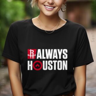 Men's Houston Rockets Playoffs 2025 T-Shirt - Always Houston Design for NBA Playoff Fans