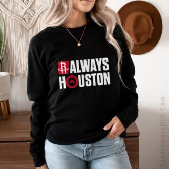 Men's Houston Rockets Playoffs 2025 T-Shirt - Always Houston Design for NBA Playoff Fans