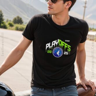 Minnesota Timberwolves 2025 NBA Playoffs Logo Shirt - Official Team Gear for Fans